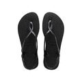 (女)【Havaianas】Luna Sandals涼鞋-黑色/玫瑰金 4129697-0090/-5282