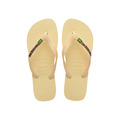(男)【Havaianas】Brazil Logo Flip Flops 巴西國旗人字拖-奶油 4110850-9256