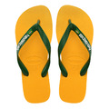 (男)【Havaianas】Brazil Logo Flip Flops 巴西國旗人字拖-黃綠 4110850-1740