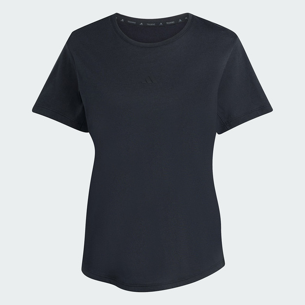 (女)【愛迪達ADIDAS】Yoga Essentials 短袖上衣-黑 JM4479