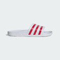 【愛迪達ADIDAS】ADILETTE AQUA 拖鞋 -白紅 HQ2444