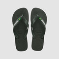 (男)【Havaianas】Brazil Logo Flip Flops 巴西國旗人字拖-深綠 4110850-5983
