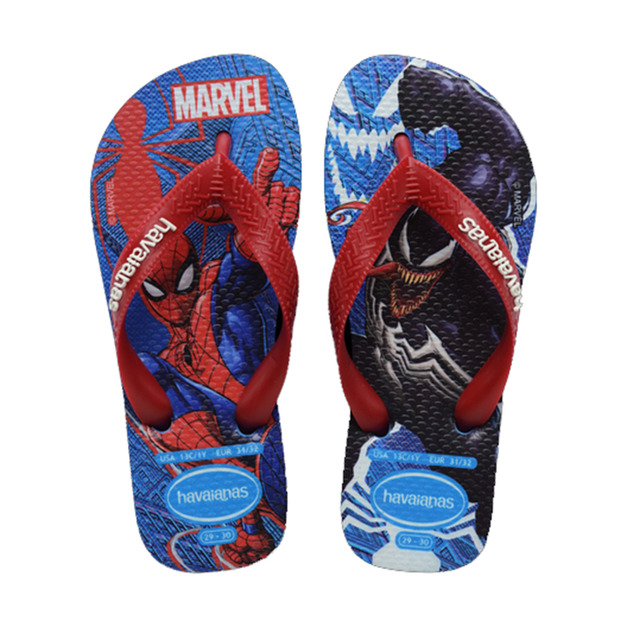 (童)【Havaianas】Kids Top Marvel II Flip Flops漫威蜘蛛人夾腳拖-紅藍 4148300-3504