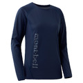 (女)【mont-bell】Cool Light Long Sleeve 長袖上衣-午夜藍 1114451MIBL
