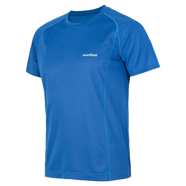 (男)【mont-bell】Wickron Cool T 短袖上衣-藍 1114627BL