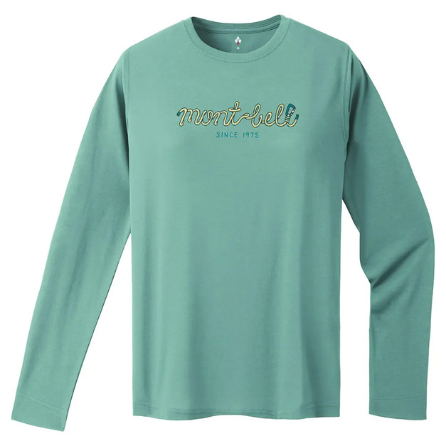 (女)【mont-bell】Wickron Long Sleeve 長袖排汗上衣-淺藍 1114796LBL