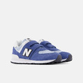 (中童)【New Balance】574 Hook & Loop寬楦休閒鞋-藍色 P5742I6_1