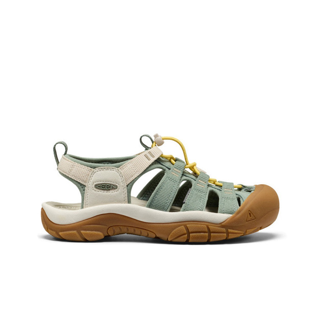 (女)【KEEN】HYPERPORT H2 全方位護趾涼鞋-綠/淺卡其 1032111