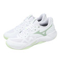 (女)【美津濃MIZUNO】Wave Momentum Pro 羽排鞋-白淺綠 V1GC254085_3