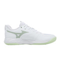 (女)【美津濃MIZUNO】Wave Momentum Pro 羽排鞋-白淺綠 V1GC254085_2
