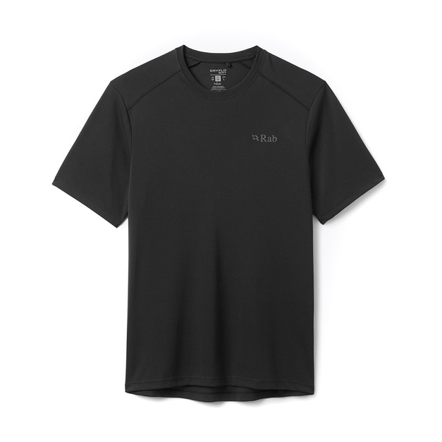 (男)【RAB】Force Tee 短袖防曬抗臭排汗衣-黑色/鼠尾草 RQCC24BLK/RQCC24SGE