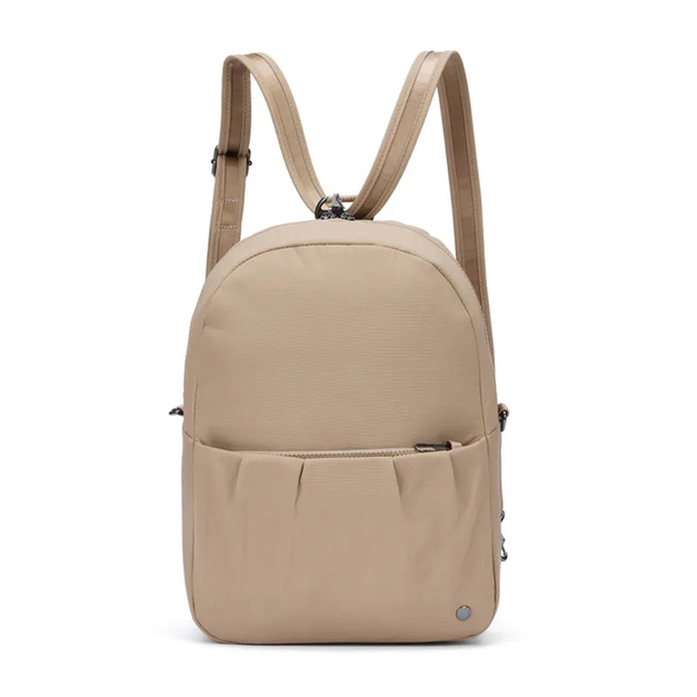 【Pacsafe】 Citysafe CX ECONYL Fabric 8L防盜斜後背兩用包-卡其色 20410207