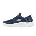 (女)【斯克威爾SKECHERS】Go Walk Flex Slip-Ins 健走鞋(寬楦)-海軍藍 125525WNVY