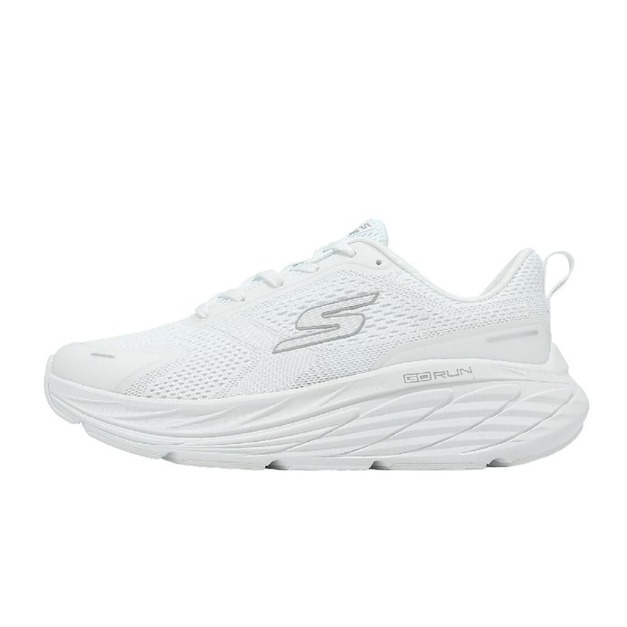 (女)【斯克威爾SKECHERS】GO RUN MAX CUSHIONING ELITE 3寬楦慢跑鞋-白色 129720WWHT