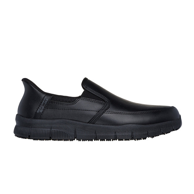 (男)【斯克威爾SKECHERS】Slip-Ins Work: Nampa - Broxtin Wide Fit 寬楦防滑工作鞋-黑色 200304WBLK