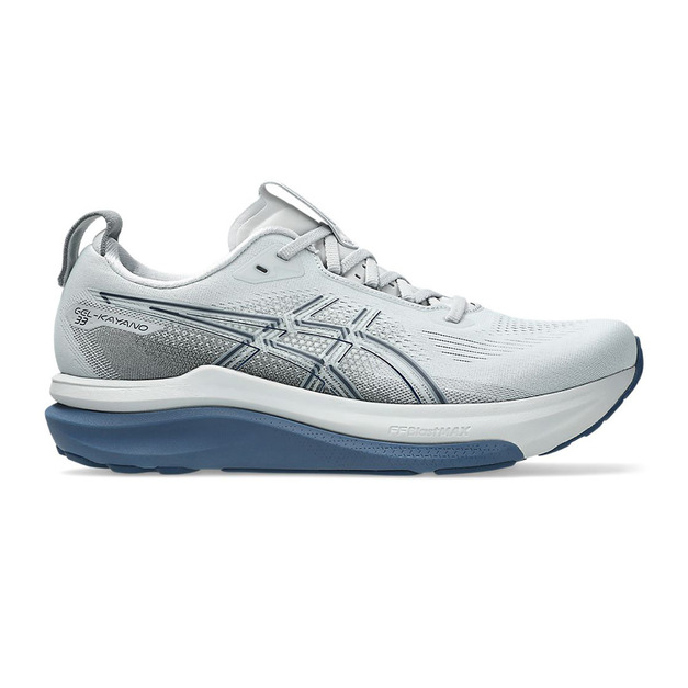 (男)【亞瑟士ASICS】GEL-KAYANO 33 (2E)寬楦支撐慢跑鞋-灰藍 1011C227-020