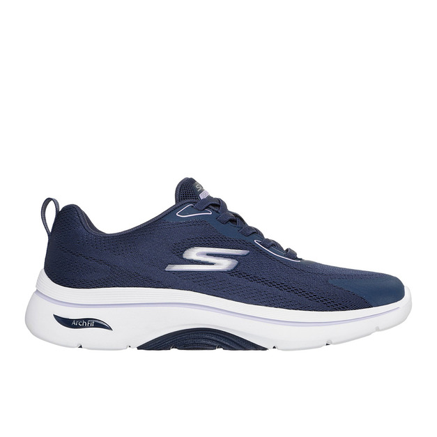 (女)【斯克威爾SKECHERS】GO WALK ARCH FIT 2.0 健走鞋(寬楦)-藍紫 125346WNVLV