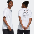 過季出清(男)【ADIDAS愛迪達】ISEEM GFX 視力檢查純棉T恤 寬鬆版型 休閒 穿搭-白 GN7335_1