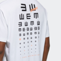 過季出清(男)【ADIDAS愛迪達】ISEEM GFX 視力檢查純棉T恤 寬鬆版型 休閒 穿搭-白 GN7335_4