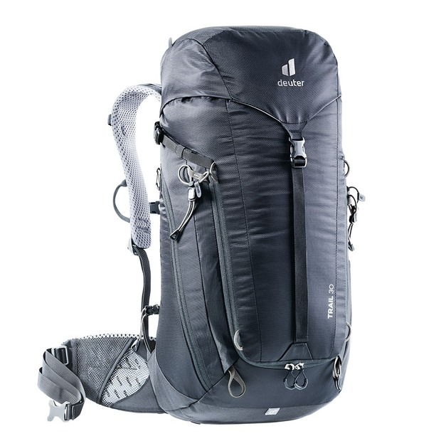 過季出清【DEUTER】TRAIL輕量拔熱透氣30L背包/登山背包-黑 3440521