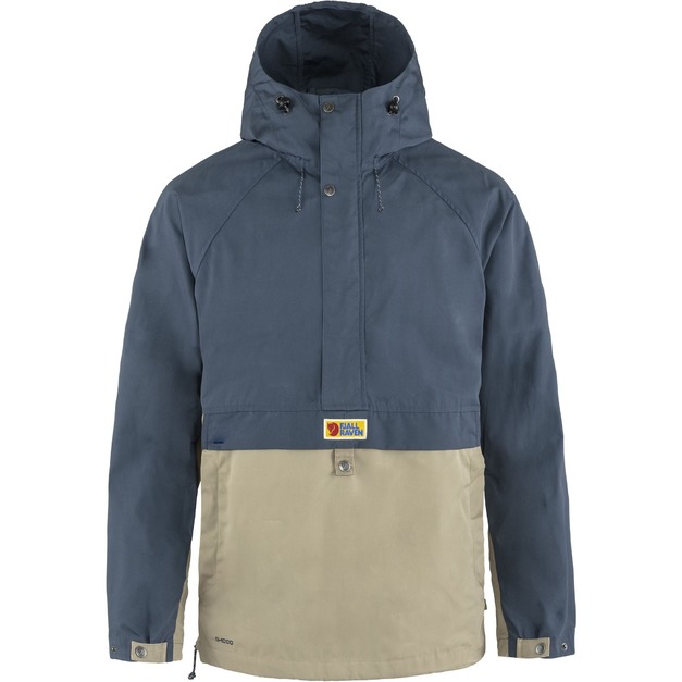 展示品特價(男)【北極狐Fjallraven】Vardag Anorak 半開襟夾克(剩M)-藍/卡其 87008-520-195