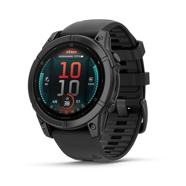高階戶外錶【GARMIN】Fenix E 高彩度AMOLED螢幕全方位 GPS智慧腕錶 47mm-岩灰鋼  [LINE私訊/來電/來店享特別優惠]