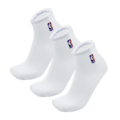 【NBA】 男女休閒短筒襪(三入) 台灣製 刺繡Logo-黑/白 AC0359-1/AC0359-2_2