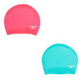 【Speedo】成人長髮用矽膠泳帽 Long Hair-兩色 桃紅/薄荷綠 SD806168A064/SD806168B961