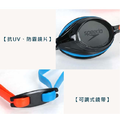 【Speedo】VENGEANCE成人競技泳鏡 抗UV 防霧 -橘/藍/灰 SD811322G792_4