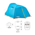【Coleman】WINDS LIGHT帳篷 270 CM -藍 CM-22043 (2016年出清品)