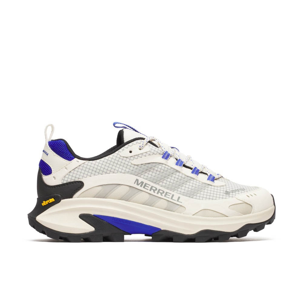 (男)【MERRELL】MOAB SPEED 2 GORE-TEX 防水登山鞋-米/寶藍色 ML038063