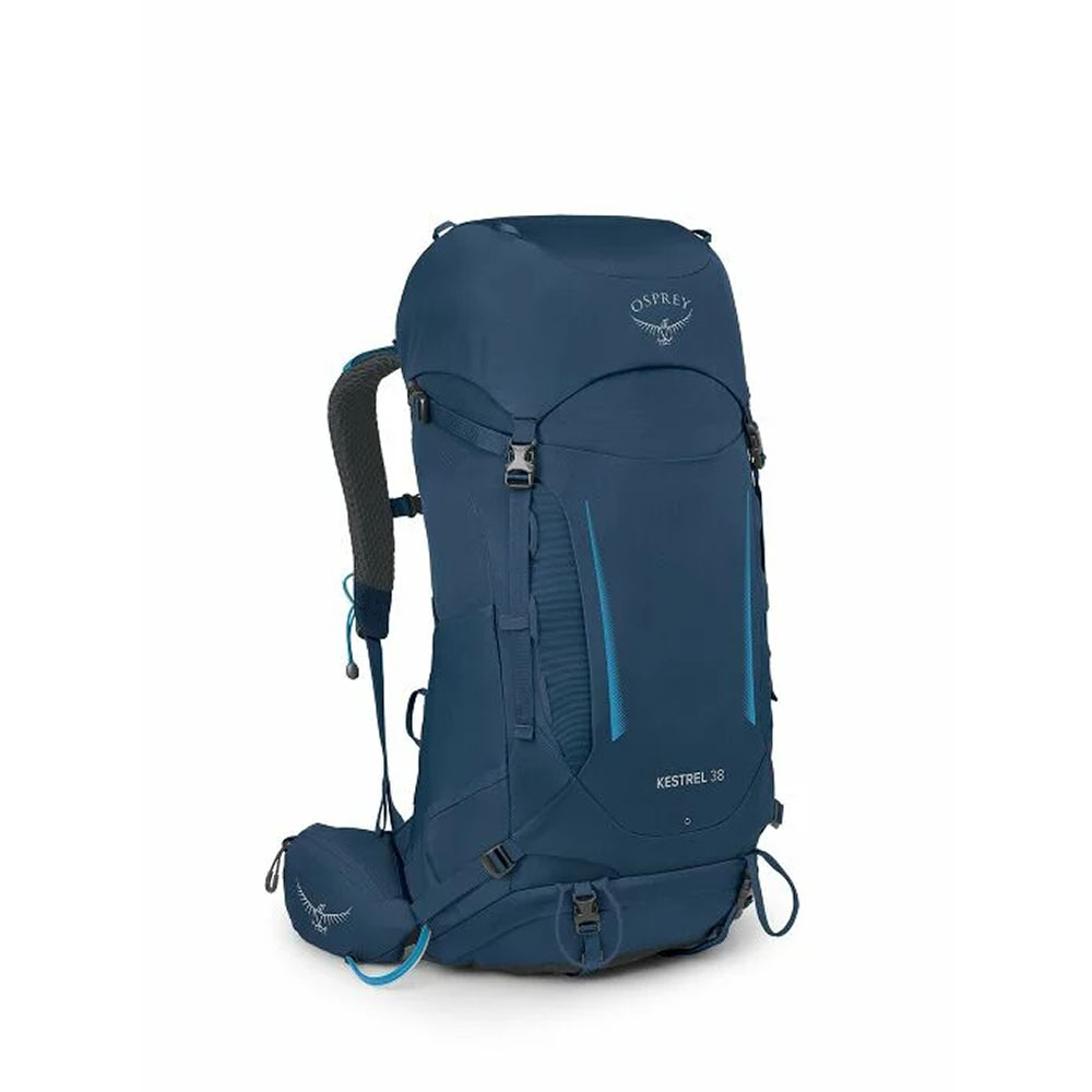 【OSPREY】KESTREL 38 網架輕量登山後背包(L/XL)-特拉斯藍 10004771