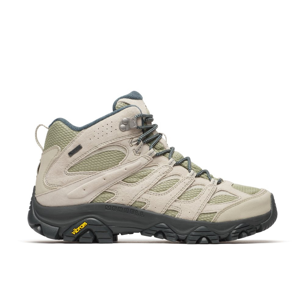 (男)【MERRELL】MOAB 3 GTX MID 中筒防水登山健行鞋-淺綠 ML066065