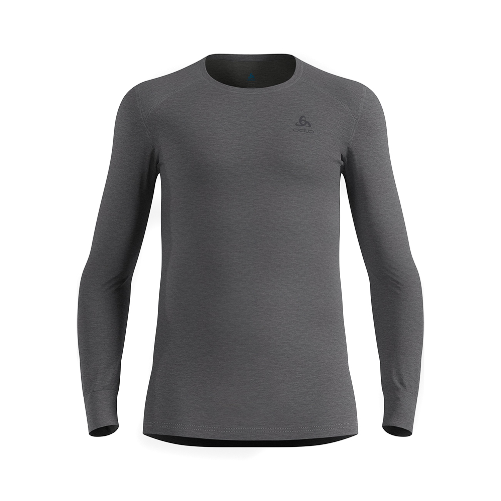 (男)【ODLO】 Active Warm Baselayer 銀離子長袖保暖上衣-鋼鐵灰 159102-10183