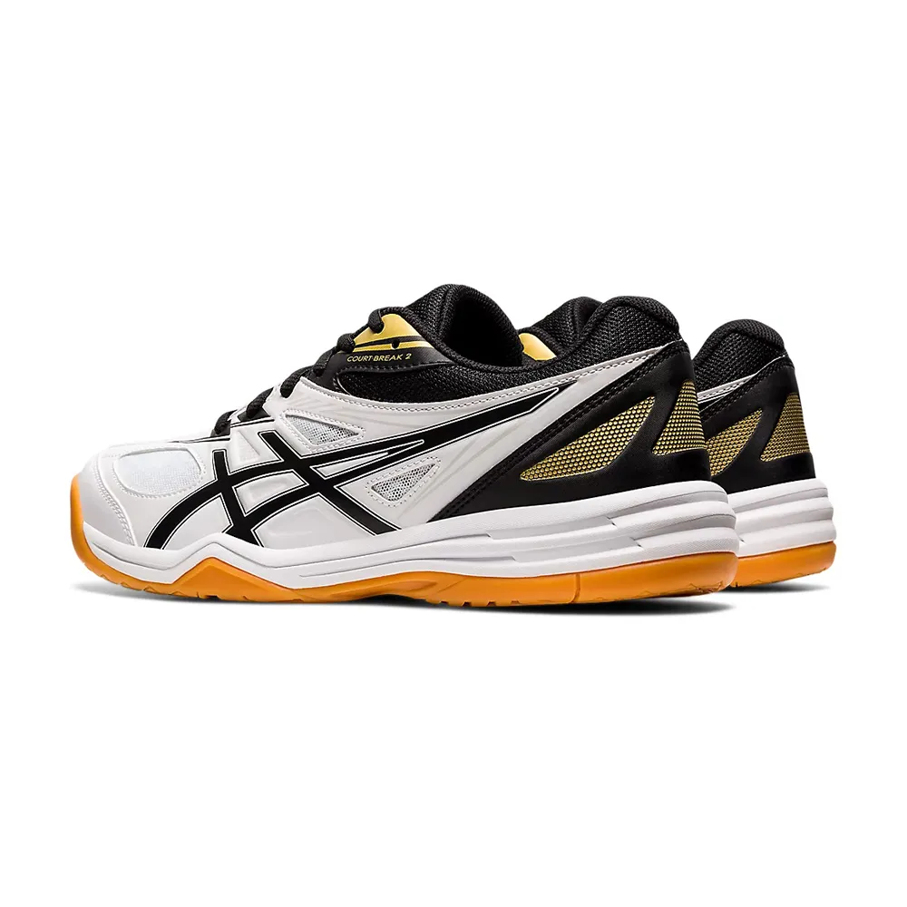 亞瑟士ASICS COURT BREAK 2 羽球鞋-白黑金1073A013-102 | 名將運動登山器材Minjjun Sports \u0026  Outdoors