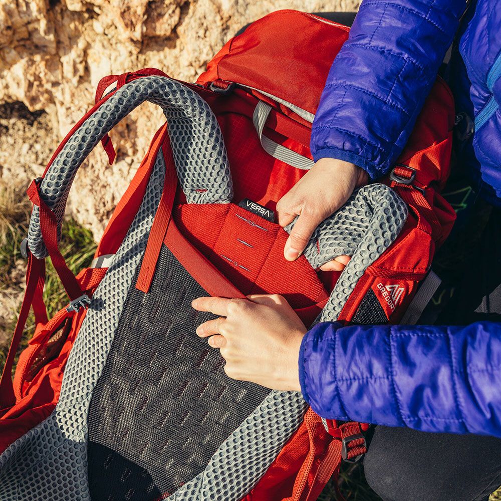 GREGORY AMBER 55 專業登山背包-火鶴紅 GG126869T430