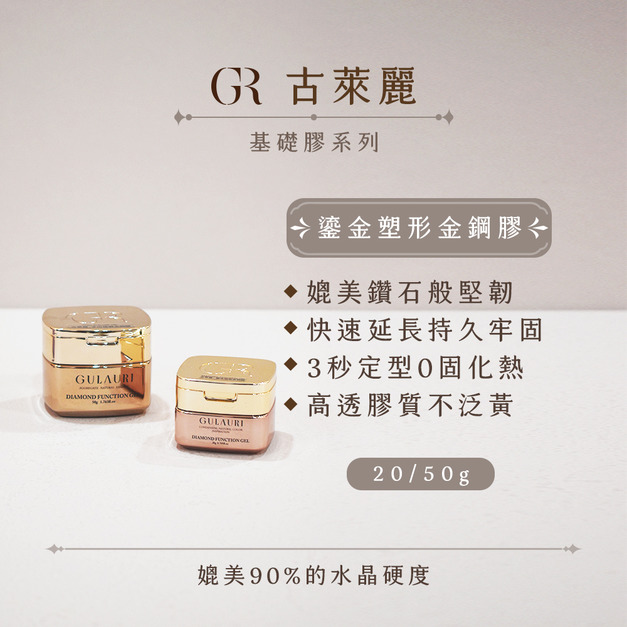 [店家限定] 古萊麗 鎏金塑形金剛膠 20G/50G