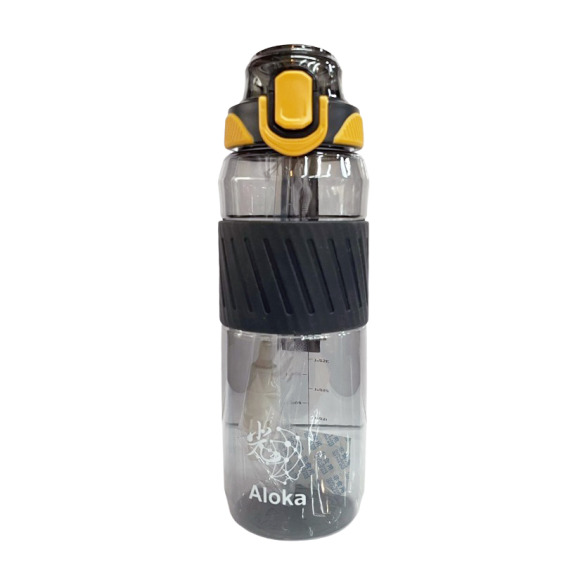 【Aloka】Tritan運動水壼 900ml(黑)+贈黑豆茶包 18g (20入/袋)