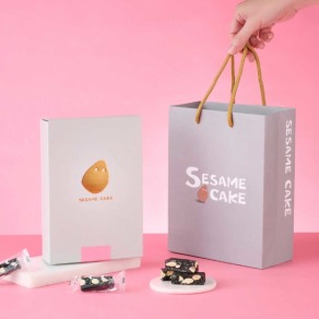 【一口田】芝麻開門禮盒(杏福蔓蔓芝麻糕)360g