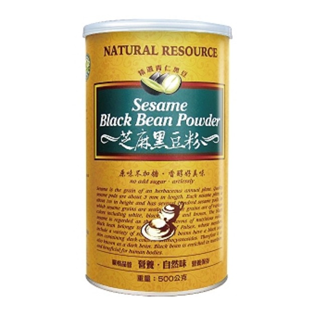 【綠源寶】芝麻黑豆粉500g/罐