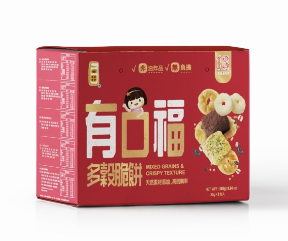 【一口田】有口福多穀脆餅禮盒(35g*8入)