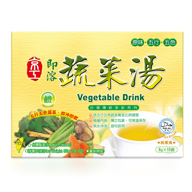 【京工】即溶蔬菜湯 8 g*10包