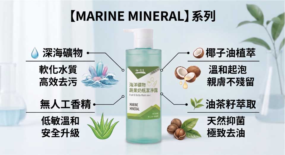 海洋礦物蔬果奶瓶潔淨露