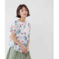 Debbie 方型拼接上衣/白花鳥_2