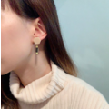 奶茶幾何積木耳環_3
