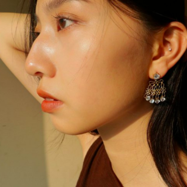 古典鏤空 貴族蕾絲洋裝耳環