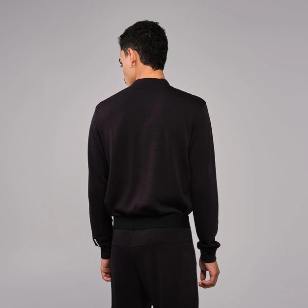 Men Merino Baselayer Top 美麗諾羊毛內層衫-黑色