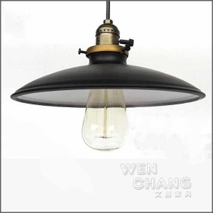LOFT 工業復古風 小閣樓吊燈- 黑色 LC005