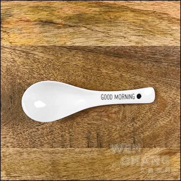 GOOD MORNING字母早安餐具 湯勺 湯匙 Z079-G