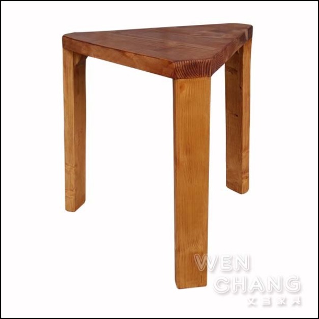 訂製品 實木三角小茶几 邊几  CU011